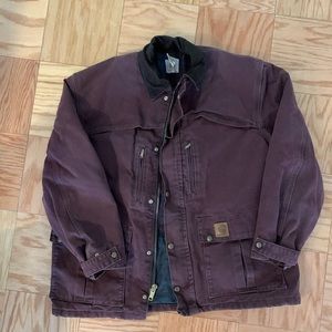 Men’s Carhartt Duck Field Jacket in Purple Plum L